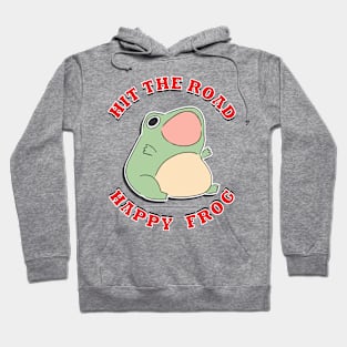 Hit The Road Happy Frog Hoodie